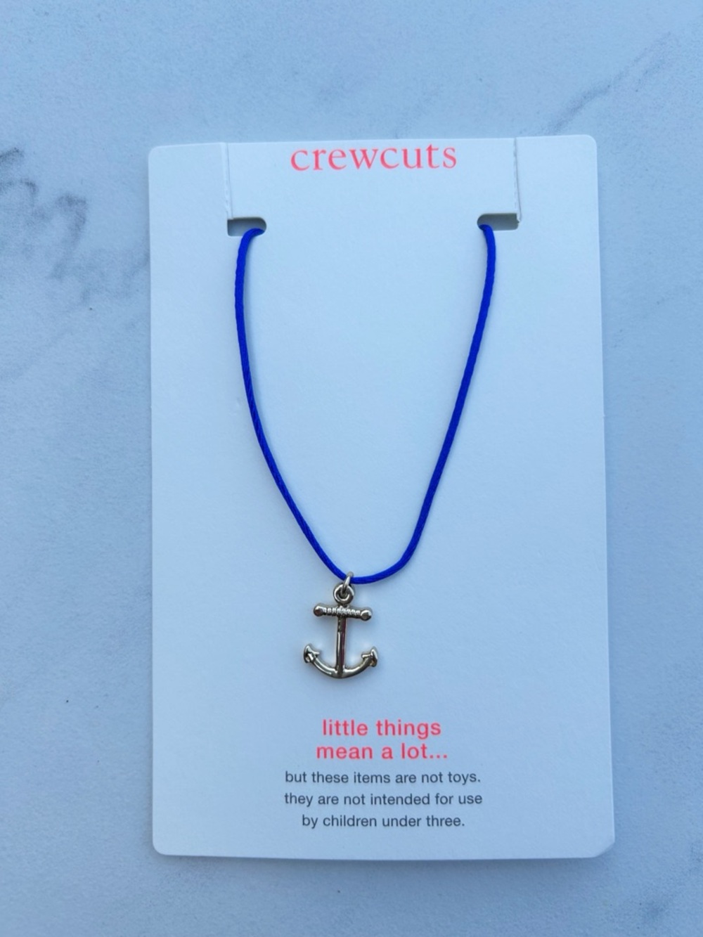 J Crew crewcuts Anchor Necklace
